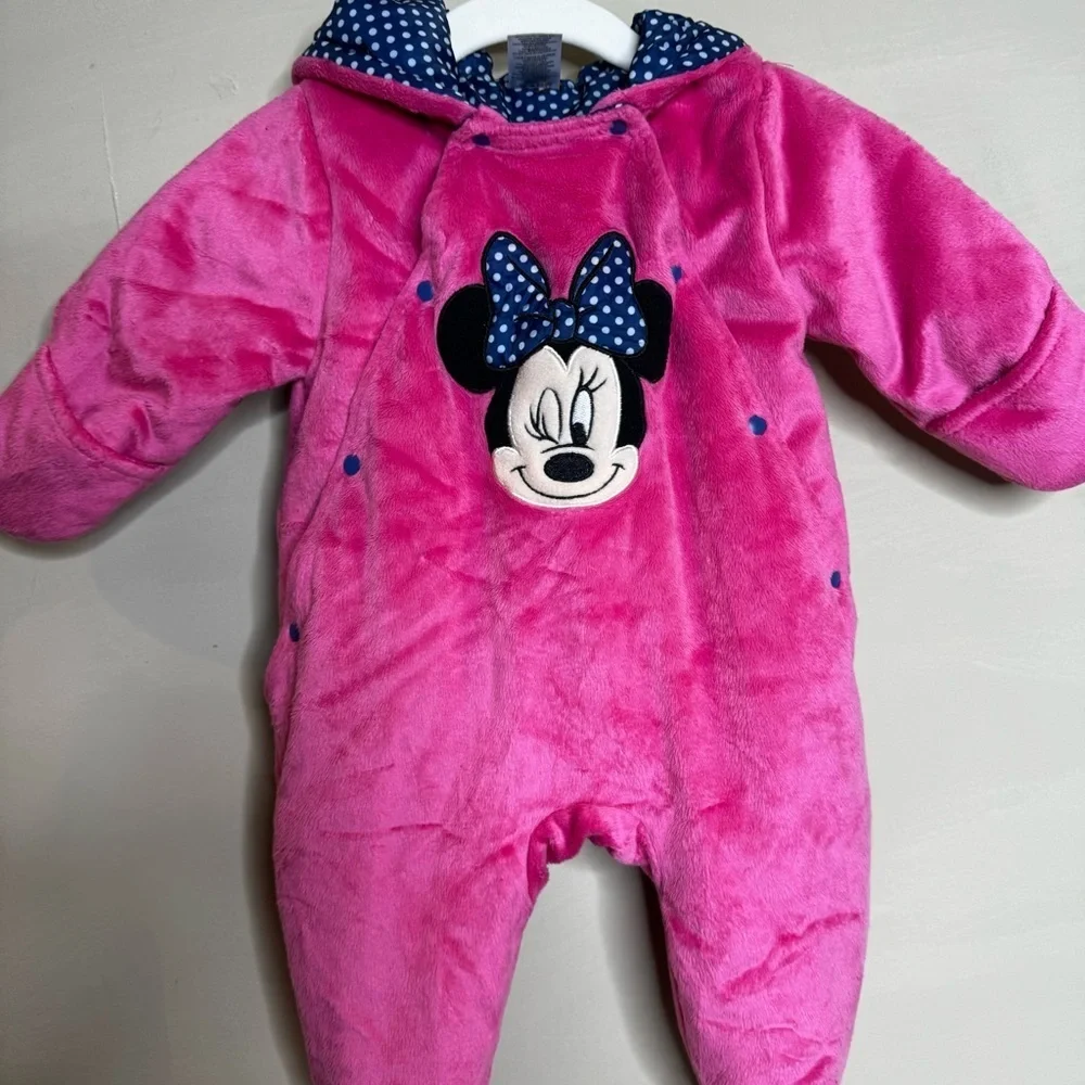 Disney Minnie Mouse Hot Pink Bunting Baby size 0-3 months